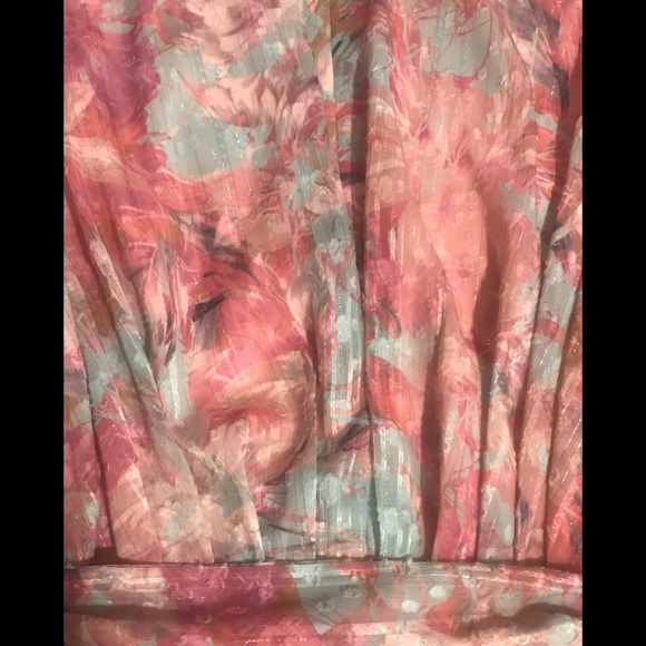 Alex Marie Hayden Tropical Paradise Teal and Pink. Worn a few hours. Like new - Picture 3 of 10